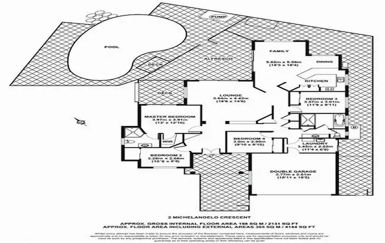 Floorplan of Homely house listing, 2 Michelangelo Crescent, Mackenzie QLD 4156