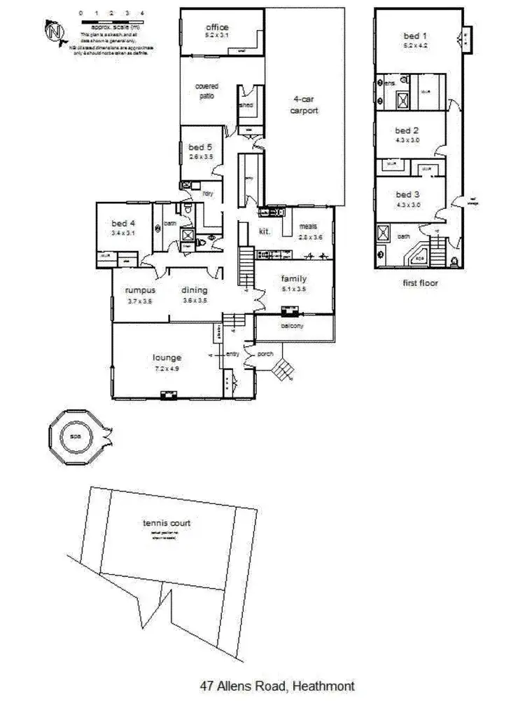 Floorplan of Homely house listing, 47 Allens Road, Heathmont VIC 3135
