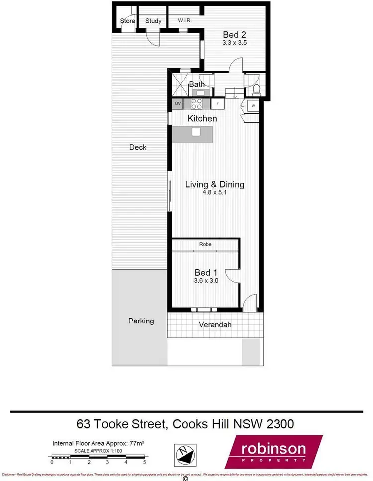 Floorplan of Homely house listing, 63 Tooke Street, Cooks Hill NSW 2300