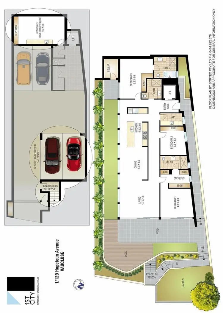 Floorplan of Homely apartment listing, 1/129 Hopetoun Avenue, Vaucluse NSW 2030
