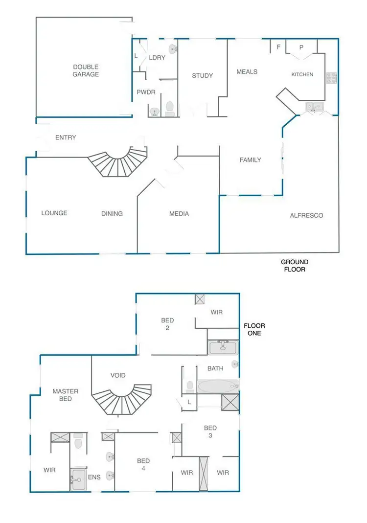 Floorplan of Homely house listing, 44 Sheldon Drive, Berwick VIC 3806