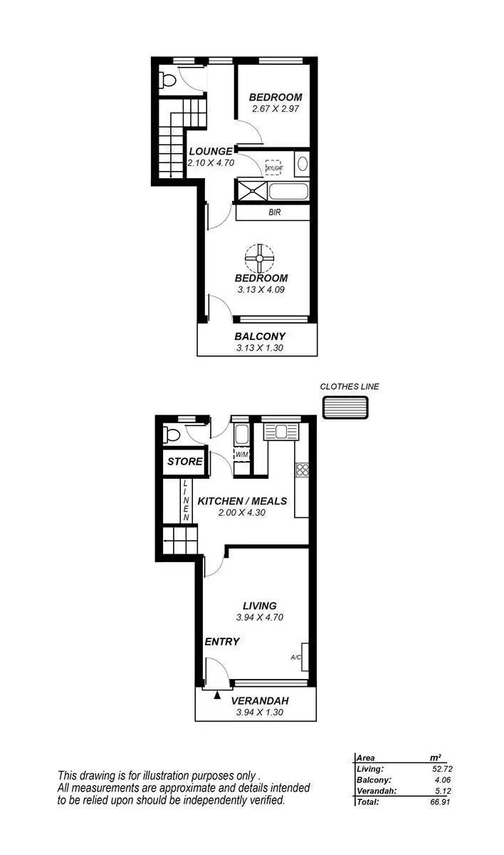 Floorplan of Homely unit listing, 5/300 Military Road, Grange SA 5022