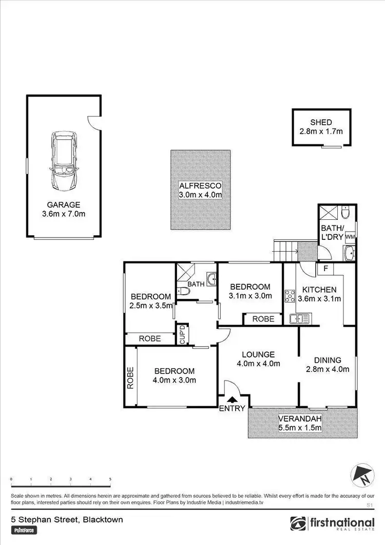 Floorplan of Homely house listing, 5 Stephen Street, Blacktown NSW 2148