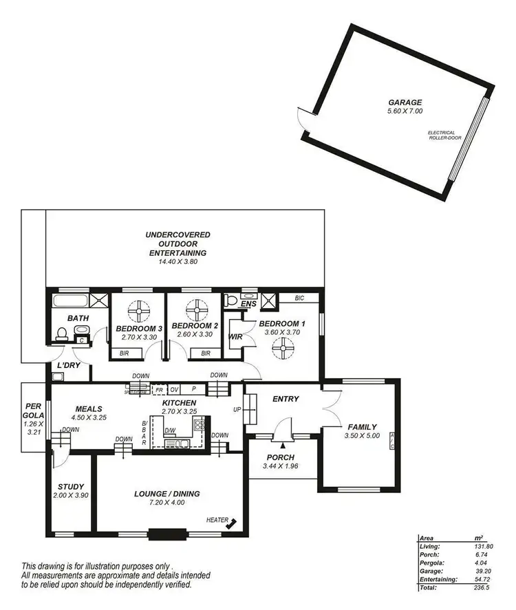Floorplan of Homely house listing, 1 Kinnaird Crescent, Highbury SA 5089
