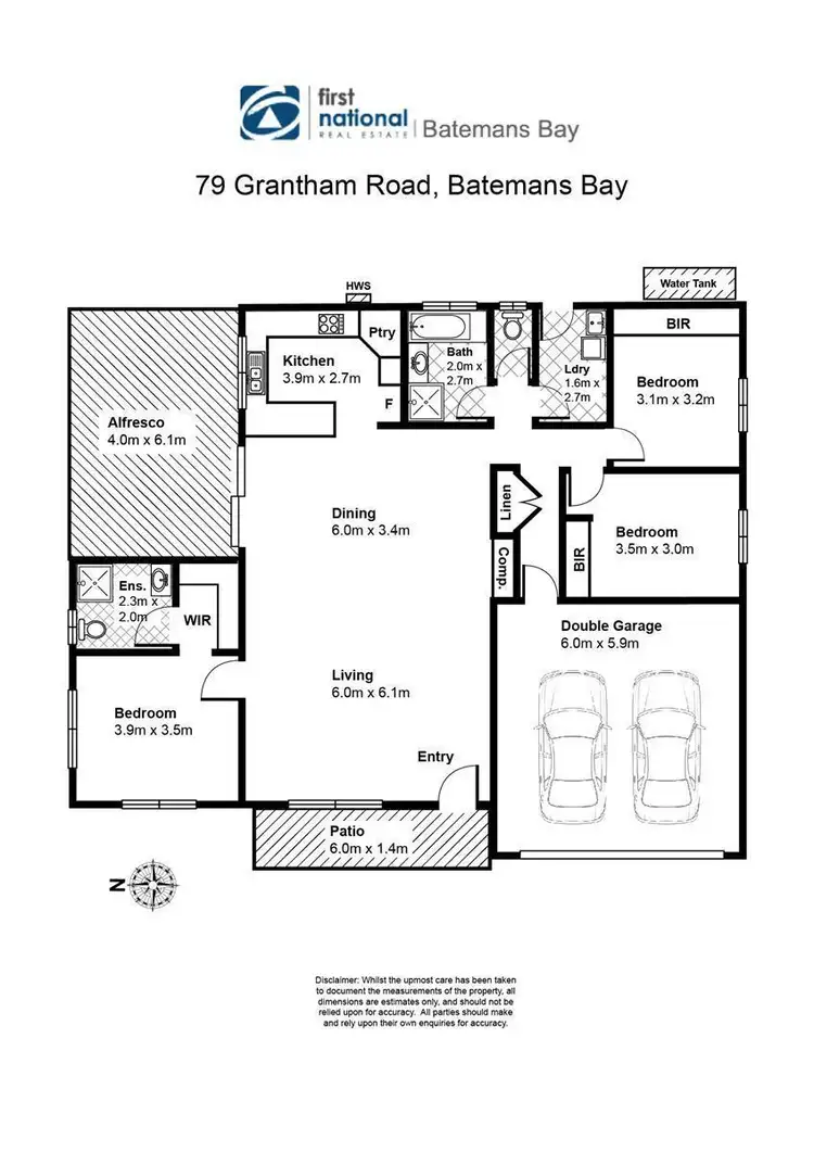 Floorplan of Homely house listing, 79 Grantham Road, Batehaven NSW 2536