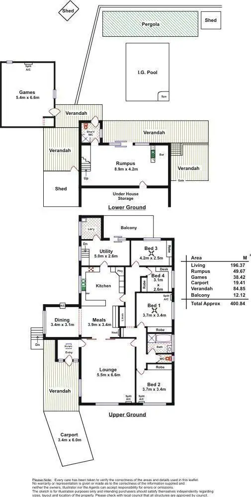 Floorplan of Homely house listing, 27 Seaview Road, Para Hills SA 5096