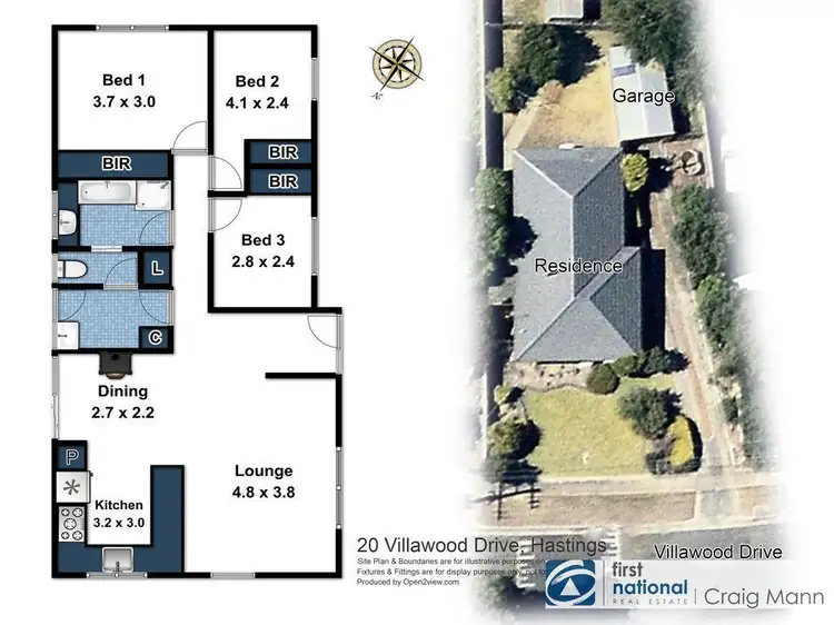 Floorplan of Homely house listing, 20 Villawood Drive, Hastings VIC 3915