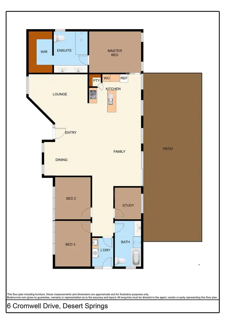 Floorplan of Homely house listing, 6 Cromwell Drive, Desert Springs NT 870