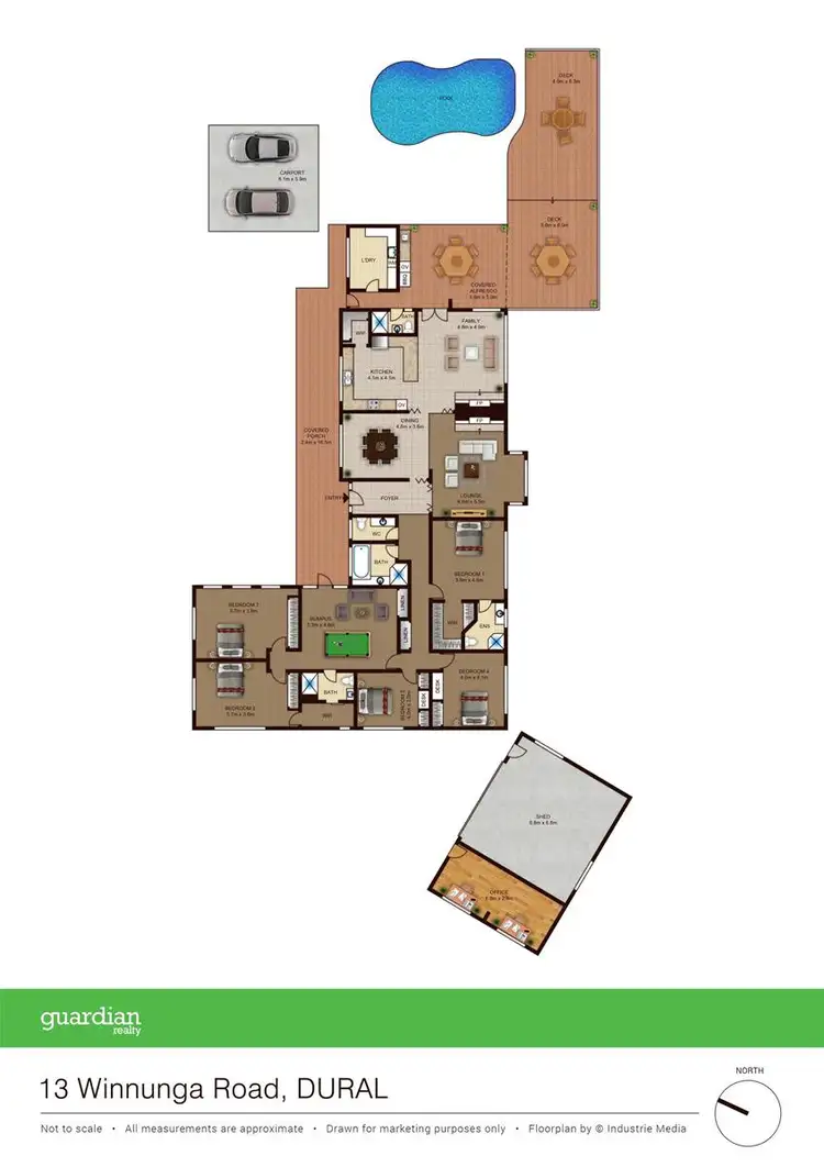 Floorplan of Homely house listing, 13 Winnunga Road, Dural NSW 2158