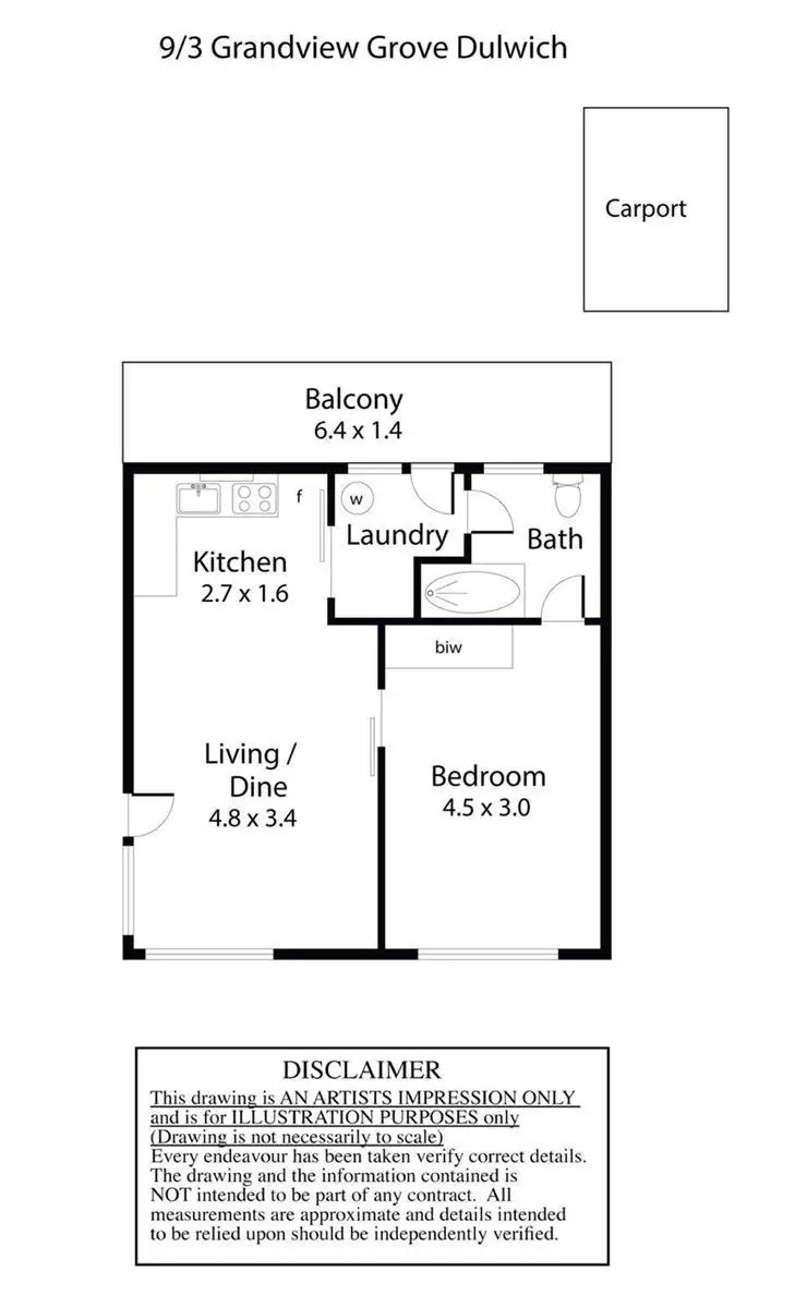 Floorplan of Homely unit listing, 9/3 Grandview Grove, Dulwich SA 5065