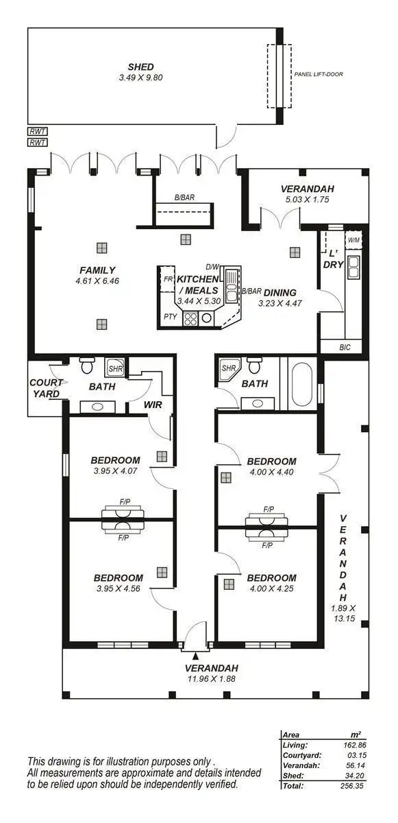 Floorplan of Homely house listing, 71 The Grove, Lower Mitcham SA 5062