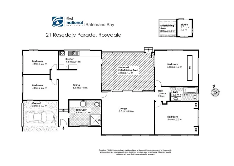 Floorplan of Homely house listing, 21 Rosedale Parade, Rosedale NSW 2536