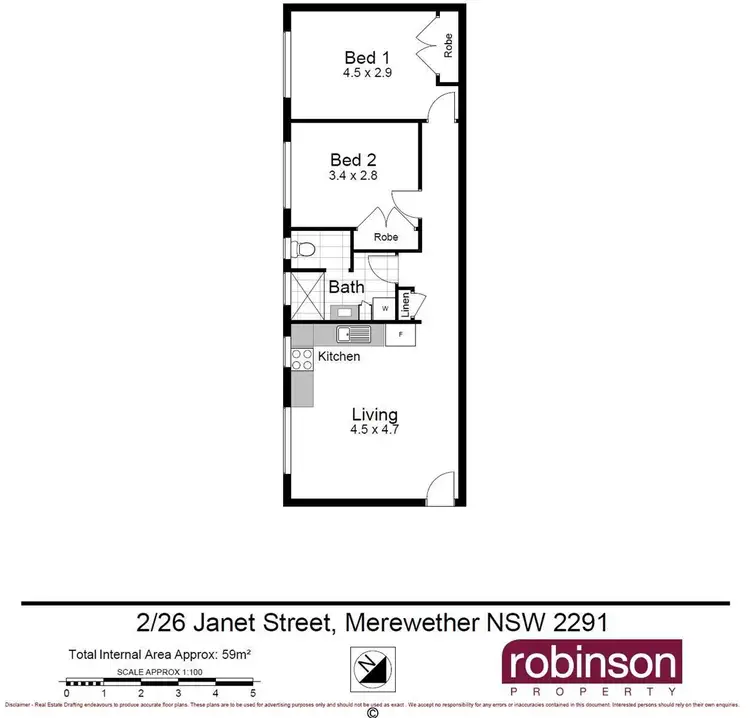 Floorplan of Homely unit listing, 2/26 Janet Street, Merewether NSW 2291