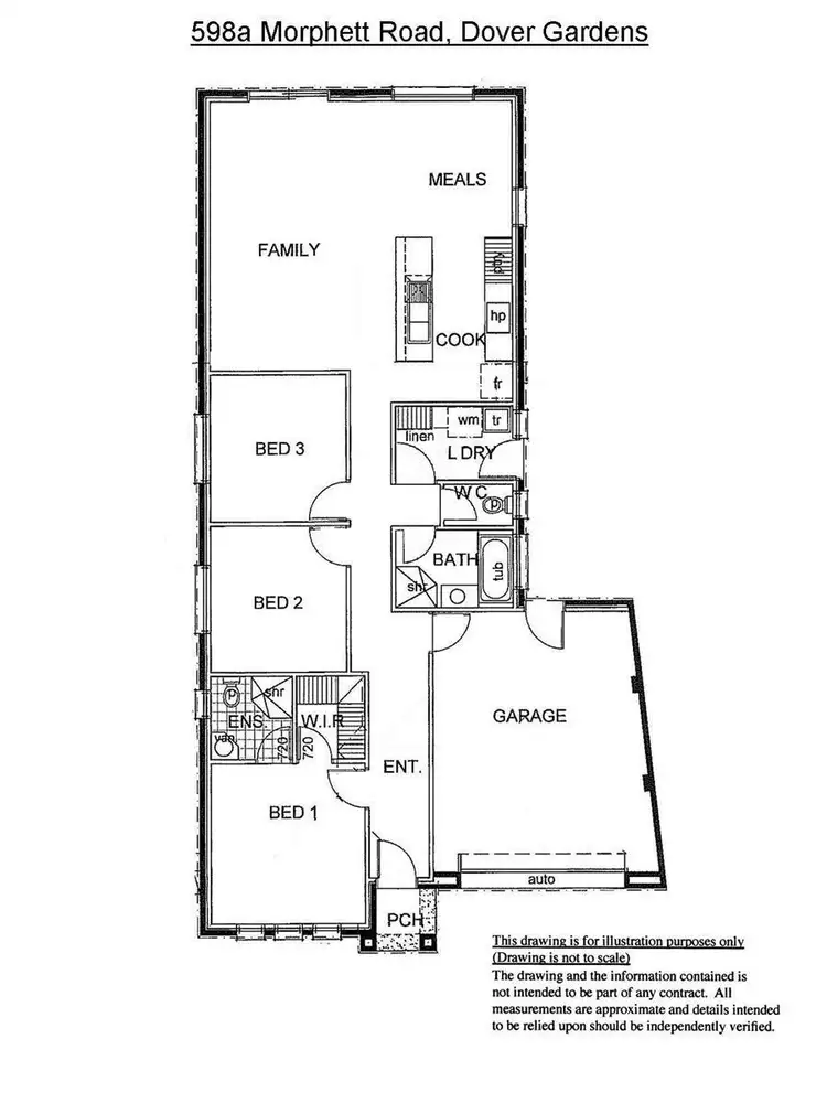 Floorplan of Homely house listing, 598A Morphett Road, Dover Gardens SA 5048