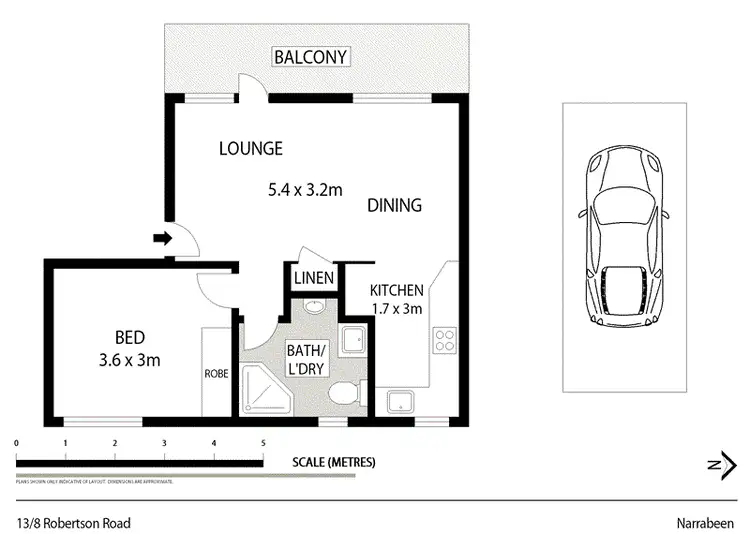Floorplan of Homely unit listing, 13/8 Robertson Street, Narrabeen NSW 2101