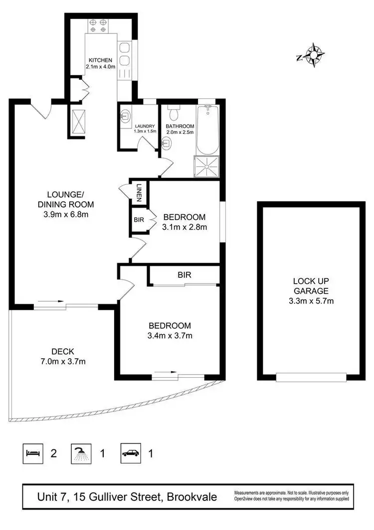 Floorplan of Homely apartment listing, 7/15 Gulliver Street, Brookvale NSW 2100