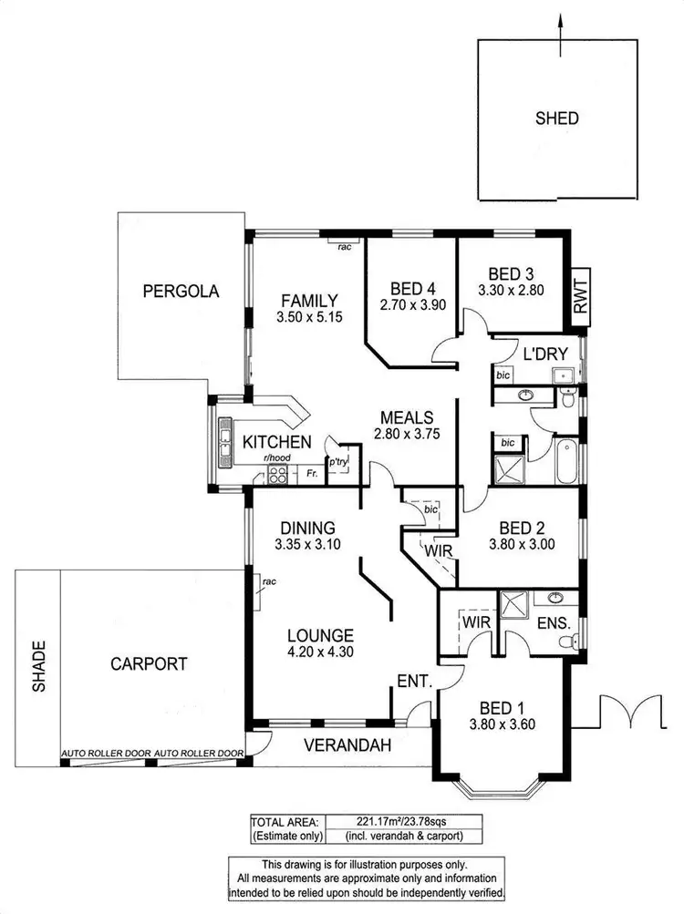 Floorplan of Homely house listing, 244 Esplanade, Seaford SA 5169