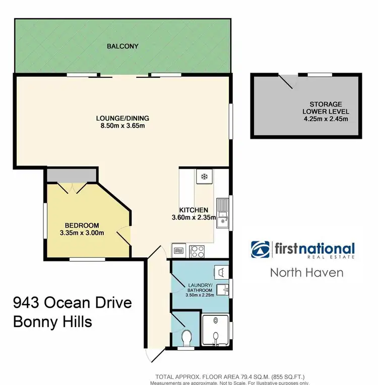 Floorplan of Homely house listing, 943 Ocean Drive, Bonny Hills NSW 2445