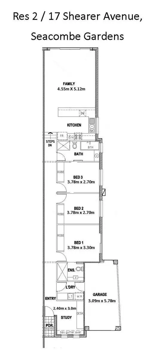 Floorplan of Homely house listing, 17a Shearer Avenue, Seacombe Gardens SA 5047