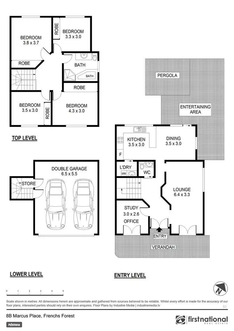 Floorplan of Homely house listing, 8b Marcus Place, Frenchs Forest NSW 2086