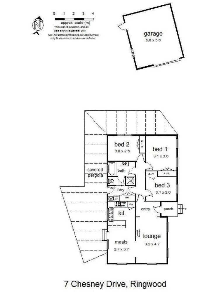 Floorplan of Homely house listing, 7 Chesney Drive, Ringwood VIC 3134