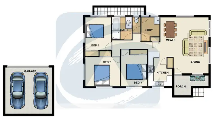 Floorplan of Homely house listing, 40 Smith Road, Woodridge QLD 4114