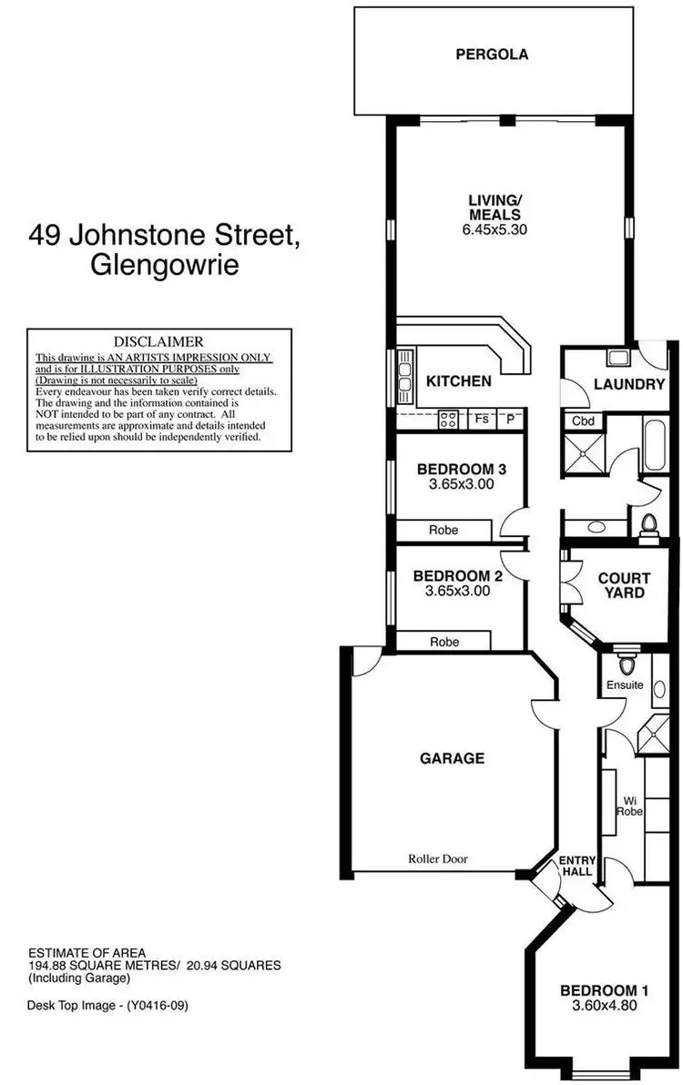 Floorplan of Homely house listing, 49 Johnstone Street, Glengowrie SA 5044