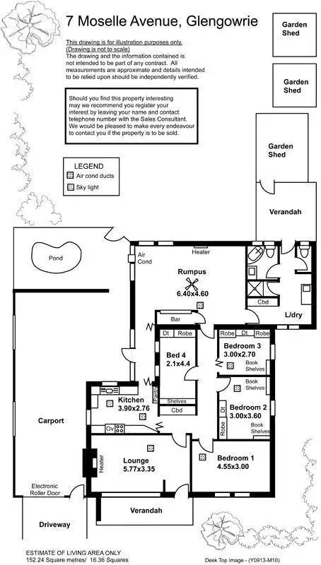 Floorplan of Homely house listing, 7 Moselle Avenue, Glengowrie SA 5044