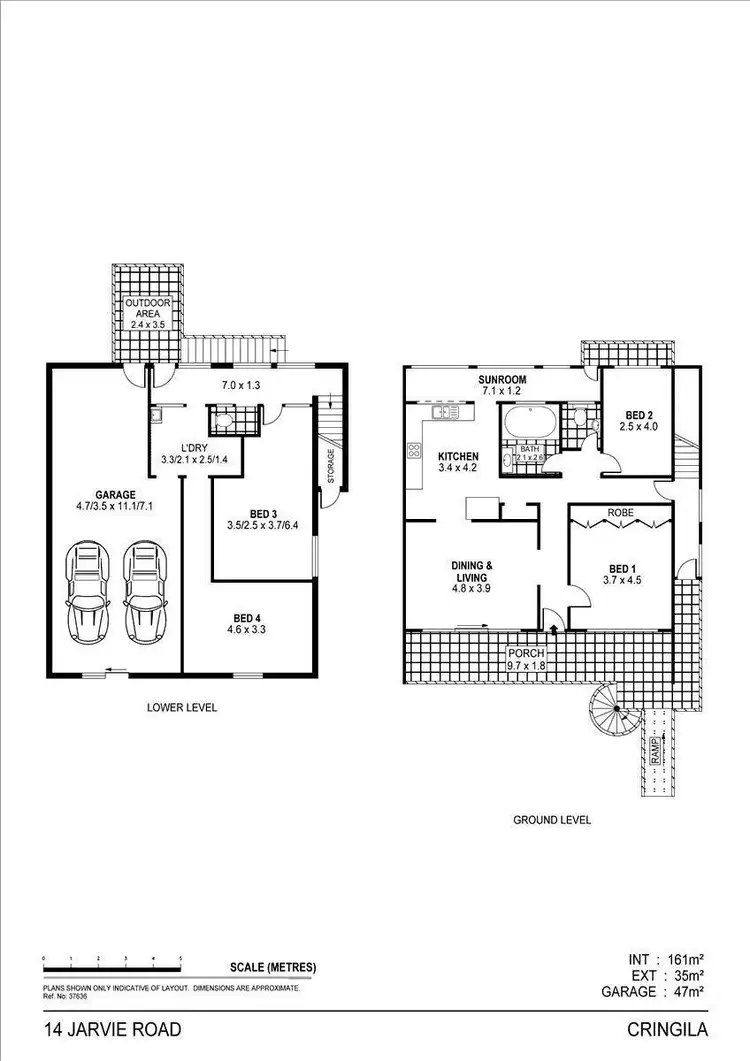 Floorplan of Homely house listing, 14 Jarvie Road, Cringila NSW 2502