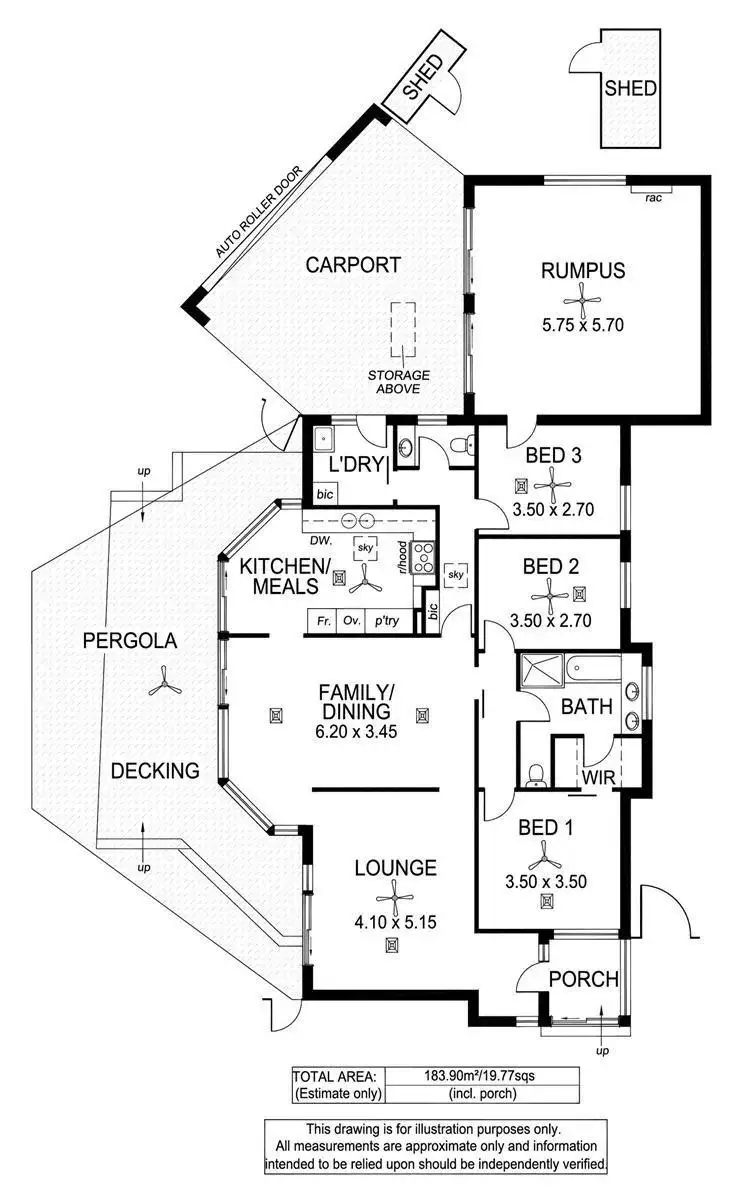 Floorplan of Homely house listing, 6 Southern Cross Avenue, North Haven SA 5018