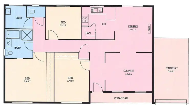 Floorplan of Homely house listing, 84 Commerce Road, Murray Bridge SA 5253