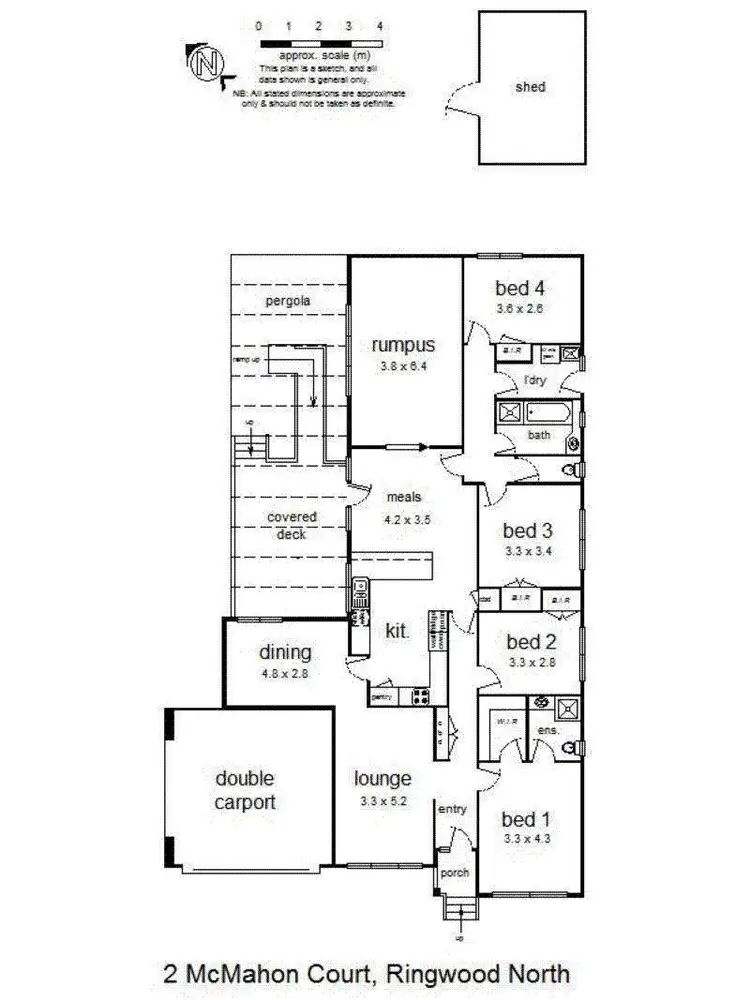 Floorplan of Homely house listing, 2 McMahon Court, Ringwood North VIC 3134