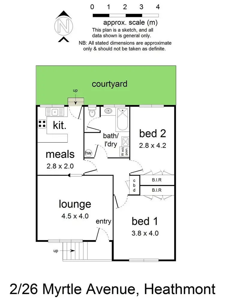 Floorplan of Homely unit listing, 2/26 Myrtle Avenue, Heathmont VIC 3135