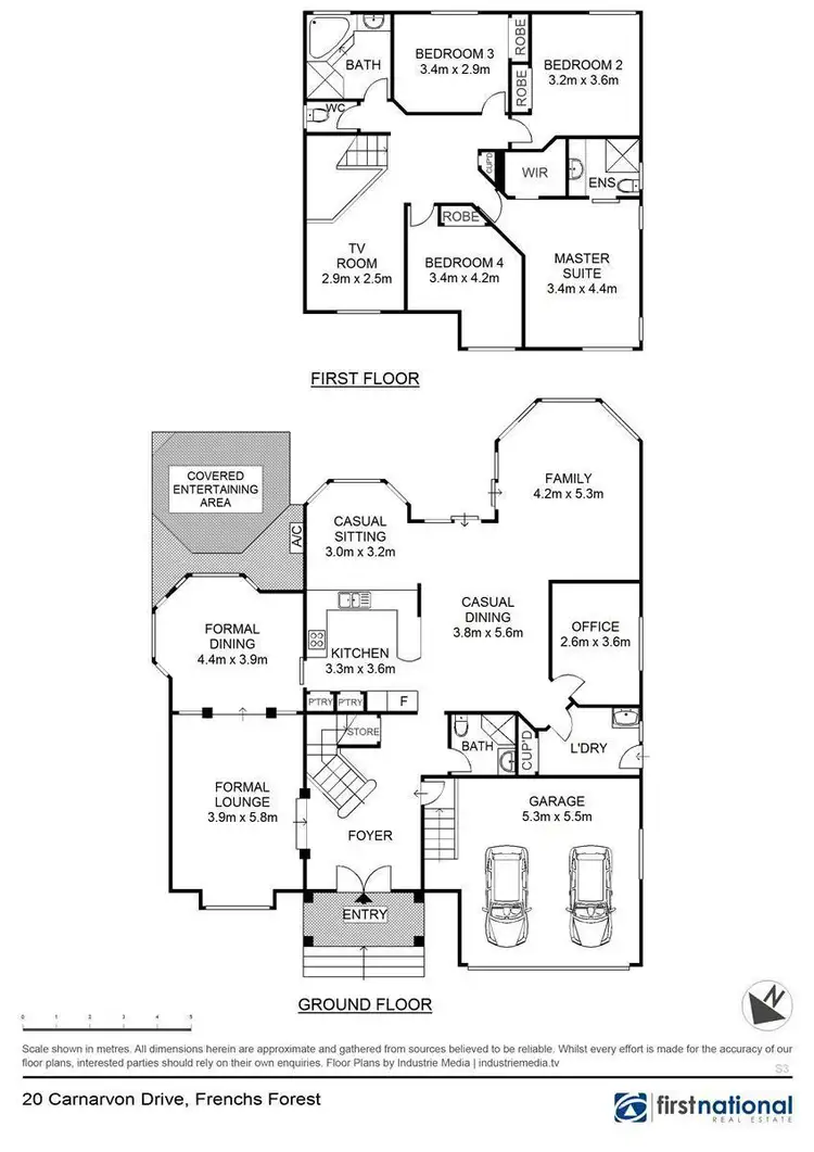 Floorplan of Homely house listing, 20 Carnarvon Drive, Frenchs Forest NSW 2086