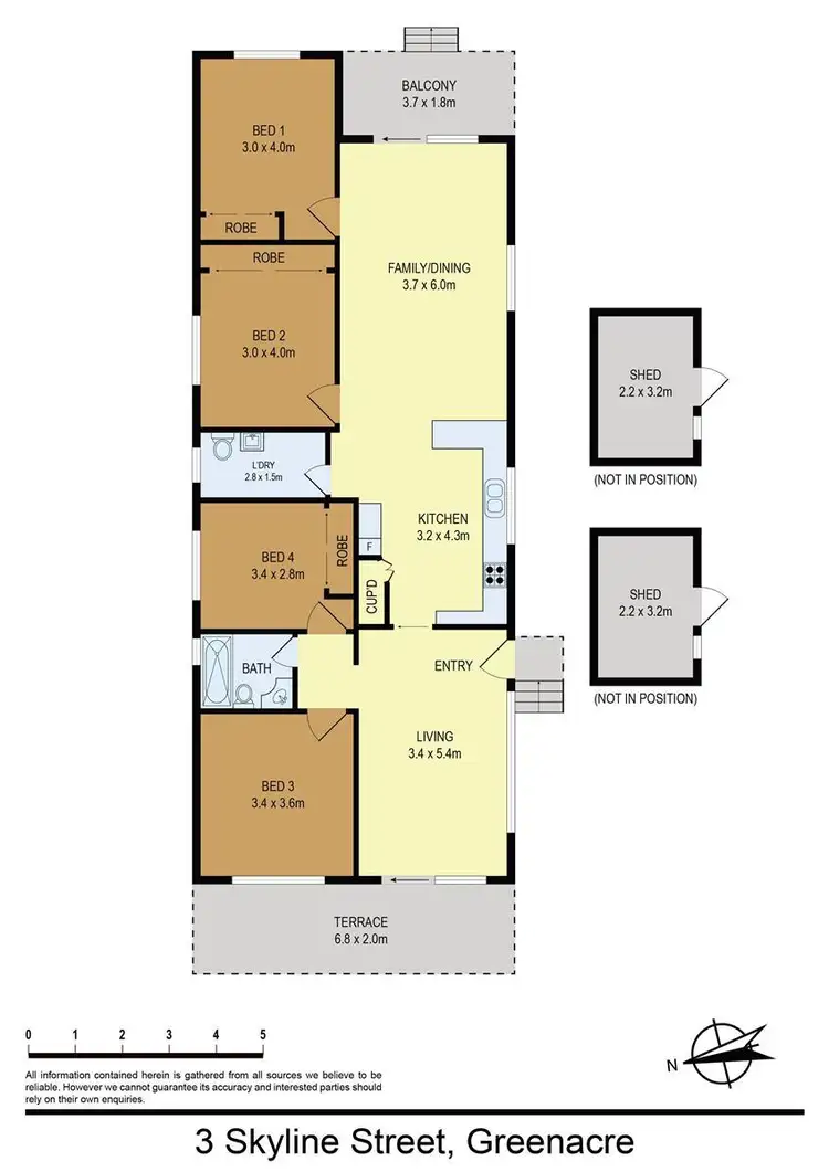Floorplan of Homely house listing, 3 Skyline Street, Greenacre NSW 2190