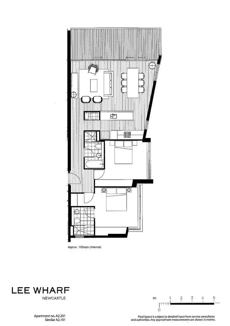Floorplan of Homely apartment listing, 101/7 Honeysuckle Drive, Newcastle NSW 2300