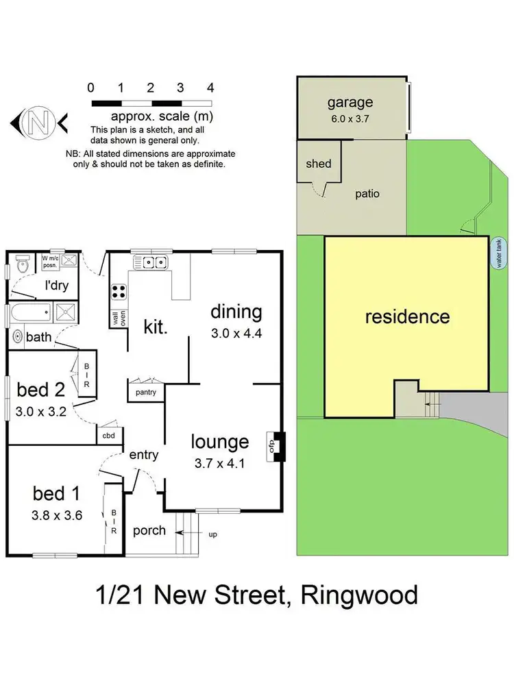 Floorplan of Homely unit listing, 1/21 New Street, Ringwood VIC 3134