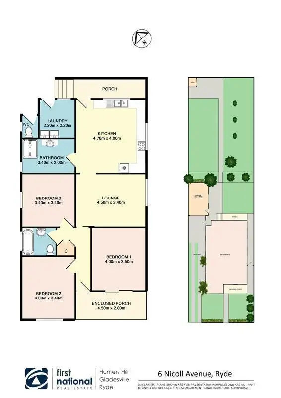 Floorplan of Homely house listing, 6 Nicoll Avenue, Ryde NSW 2112