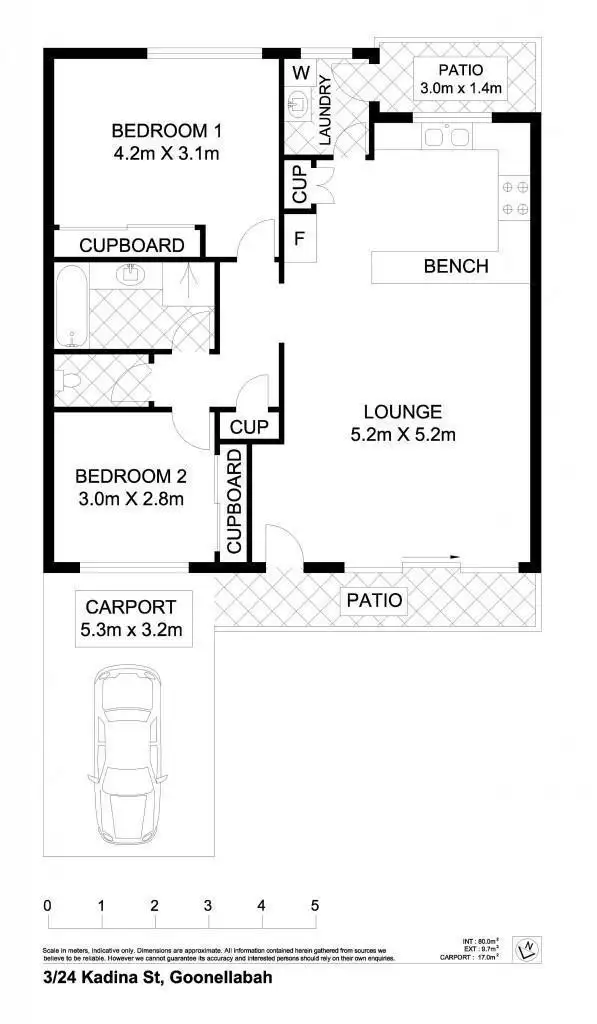 Floorplan of Homely unit listing, 3/24 Kadina Street, Goonellabah NSW 2480