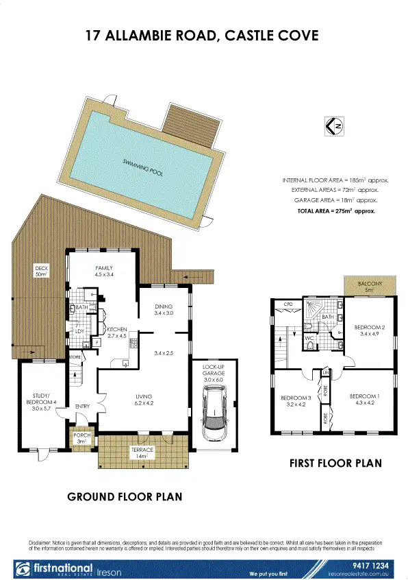 Floorplan of Homely house listing, 17 Allambie Road, Castle Cove NSW 2069