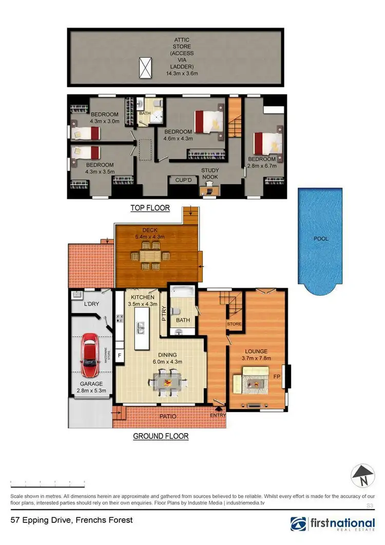 Floorplan of Homely house listing, 57 Epping Drive, Frenchs Forest NSW 2086
