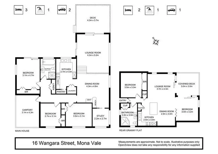 Floorplan of Homely house listing, 16 & 16A Wangara Street, Mona Vale NSW 2103
