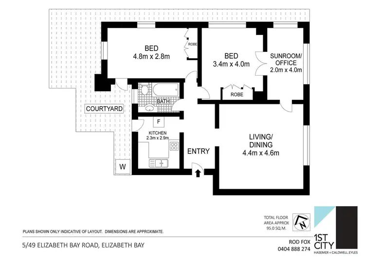 Floorplan of Homely apartment listing, 5/49 Elizabeth Bay Road, Elizabeth Bay NSW 2011