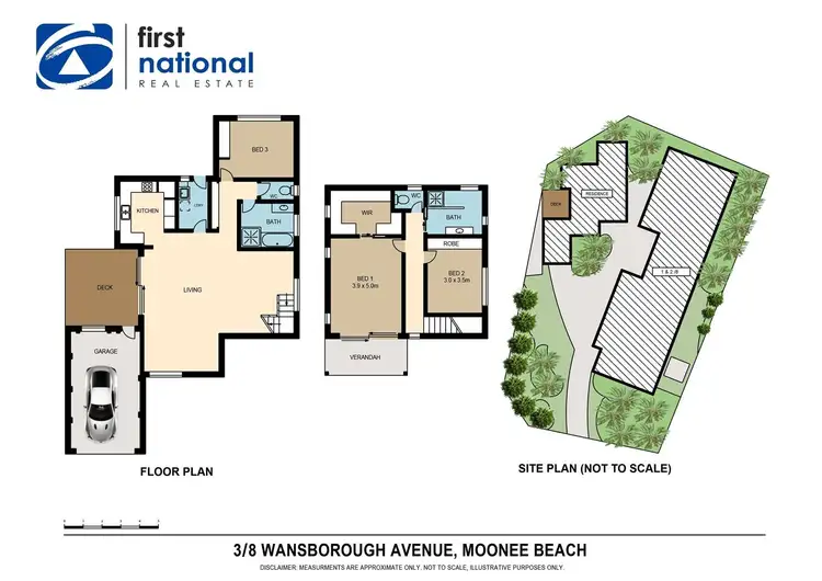 Floorplan of Homely villa listing, 3/8 Wansborough Avenue, Moonee Beach NSW 2450