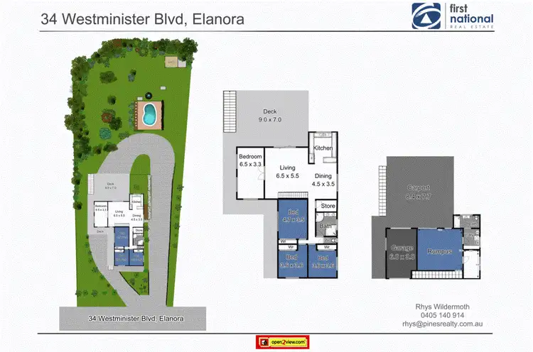 Floorplan of Homely house listing, 34 Westminster Boulevard, Elanora QLD 4221