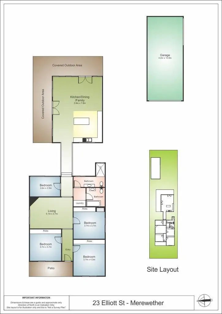 Floorplan of Homely house listing, 23 Elliott Street, Merewether NSW 2291