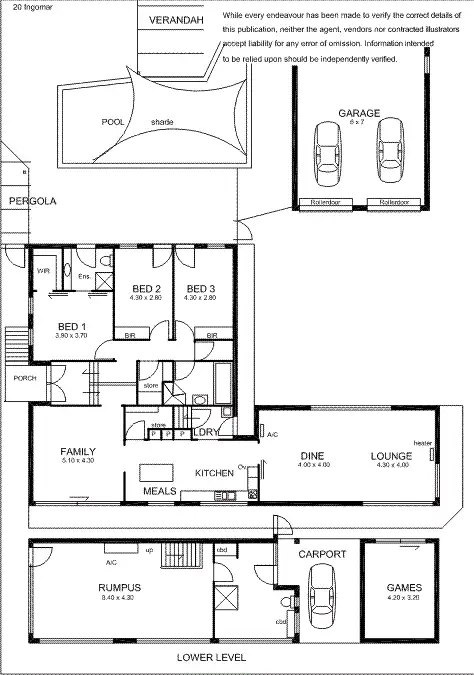 Floorplan of Homely house listing, 20 Ingomar Court, Hallett Cove SA 5158