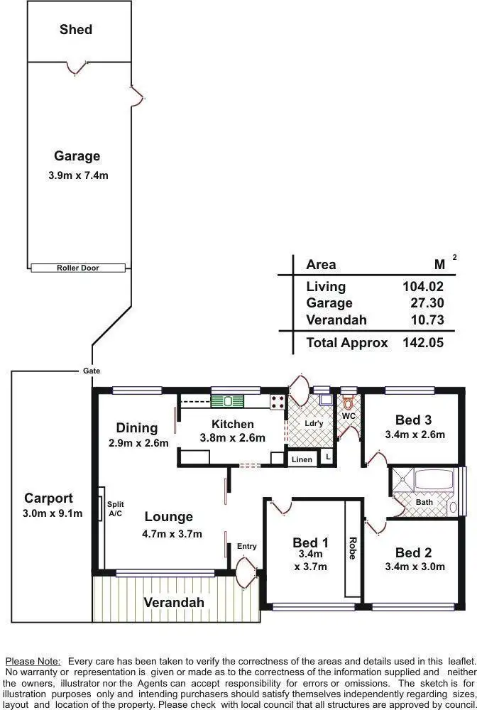 Floorplan of Homely house listing, 61 Milne Road, Ingle Farm SA 5098