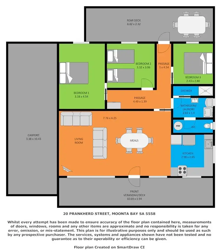 Floorplan of Homely house listing, 20 Prankerd Street, Moonta Bay SA 5558