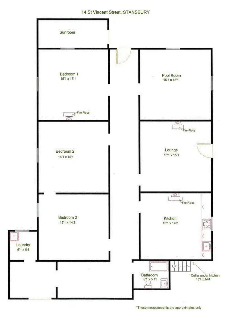Floorplan of Homely house listing, 14 St Vincent Street, Stansbury SA 5582